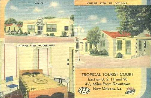 Tropical Tourist Court, East on U.S. 11 and 90