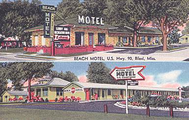 The Beach Motel, U.S. 90 at Govt. Blvd., Biloxi, Ms