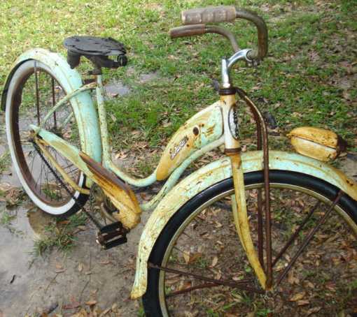 unrestored bicycle