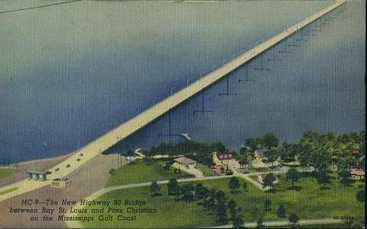 The New Highway 90 Bridge between Bay St. Louis and Pass Christian on the Mississippi Gulf Coast