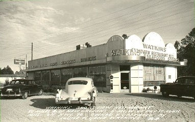 Watkins Restaurant was 5 miles west of Bay St. Louis on Highway 90