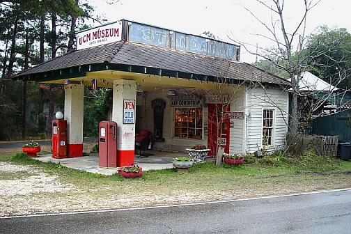 vintage gas station